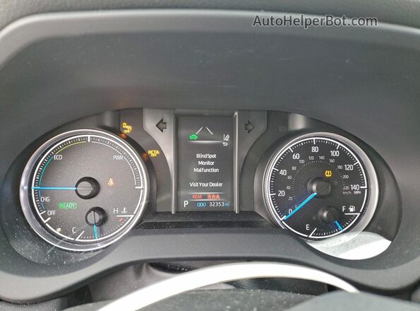 JTEAAAAH8MJ073155 2021 TOYOTA VENZA Белый Вид щитка приборов