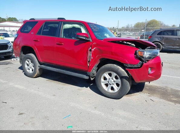 JTEBU5JR1K5674957 2019 TOYOTA 4RUNNER Красный Передняя правая четверть