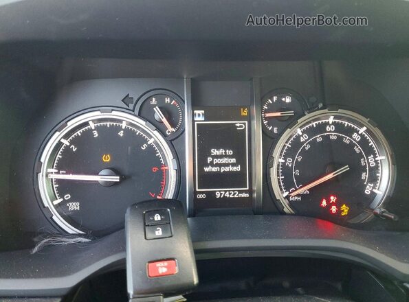 JTERU5JR2M5901526 2021 TOYOTA 4RUNNER Серебряный Вид щитка приборов