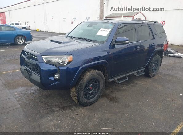 JTERU5JRXM5884653 2021 TOYOTA 4RUNNER Blue Передня ліва чверть