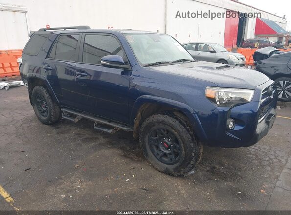 JTERU5JRXM5884653 2021 TOYOTA 4RUNNER Blue Передня права чверть
