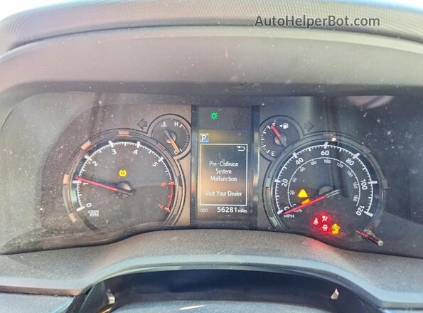 JTEZU5JR8L5219782 2020 TOYOTA 4RUNNER Черный Вид щитка приборов