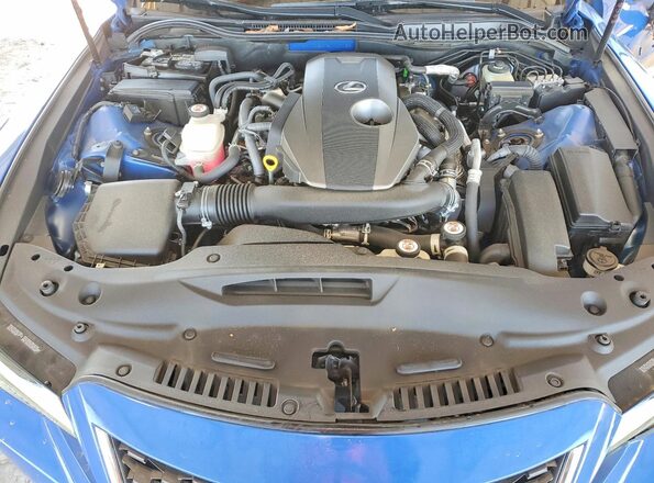JTHAA1D2XM5114713 2021 LEXUS IS Синий Вид задней части салона