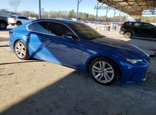 JTHAA1D2XM5114713 2021 LEXUS IS Синий Передняя правая четверть