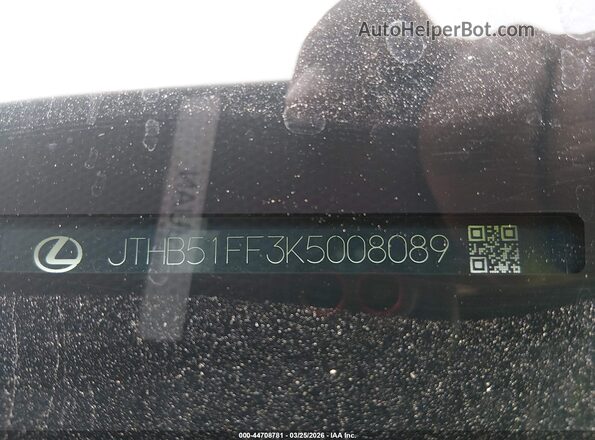 JTHB51FF3K5008089 2019 LEXUS LS 500 Черный 