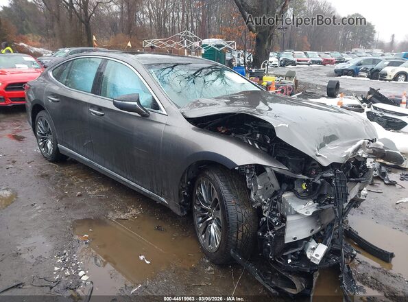 JTHB51FF4J5004079 2018 LEXUS LS 500 Серый Передняя правая четверть