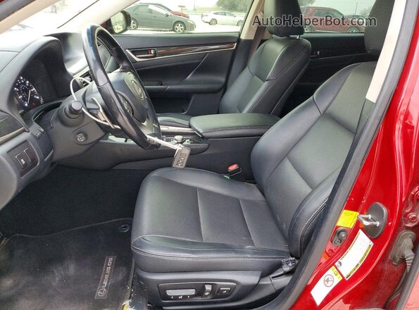 JTHBA1BL6GA000929 2016 LEXUS GS Красный Вид салона спереди