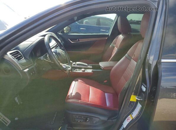 JTHBA1BL9HA004121 2017 LEXUS GS Черный Вид салона спереди