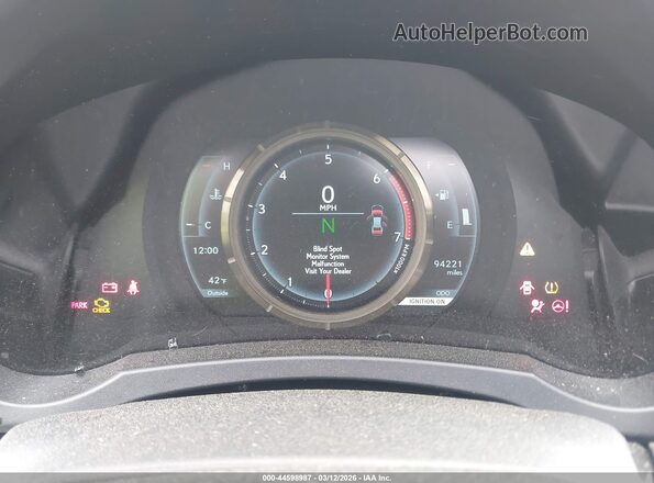 JTHBA1D20K5091976 2019 LEXUS IS 300 White Vista de los asientos traseros