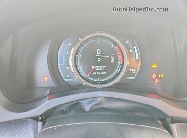 JTHBA1D22J5063806 2018 LEXUS IS Серый Вид щитка приборов