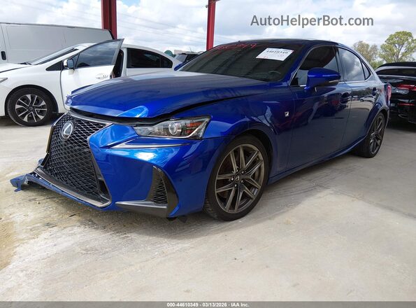 JTHBA1D23J5083577 2018 LEXUS IS 300 Blue წინა მარცხენა ხედი სამი მეოთხედიდან