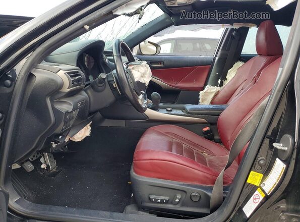 JTHBA1D25H5046282 2017 LEXUS IS Черный Вид салона спереди