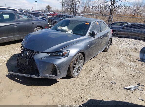 JTHBA1D25J5078641 2018 LEXUS IS 300 Gray წინა მარცხენა ხედი სამი მეოთხედიდან