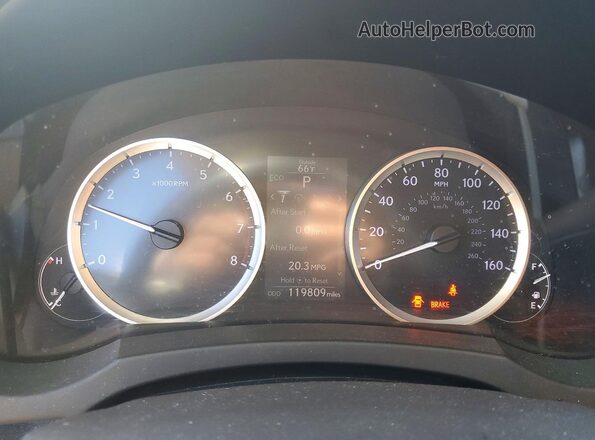 JTHBA1D27G5014397 2016 LEXUS IS Gray Widok zestawu wskaźników