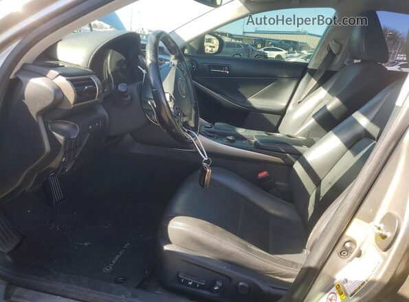 JTHBA1D27G5014397 2016 LEXUS IS Gray Widok wnętrza z przodu