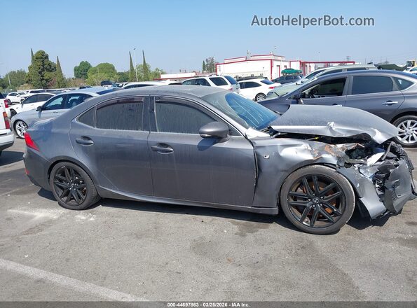 JTHBA1D28H5044106 2017 LEXUS IS 200T Gray Widok wnętrza z tyłu