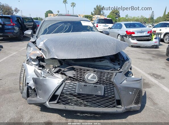 JTHBA1D28H5044106 2017 LEXUS IS 200T Gray Widok zestawu wskaźników