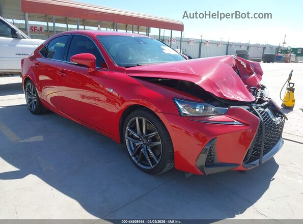 JTHBA1D29J5078142 2018 LEXUS IS 300 Красный Передняя правая четверть