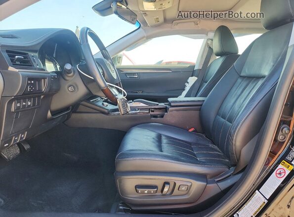 JTHBK1GG5G2216337 2016 LEXUS ES Черный Вид салона спереди
