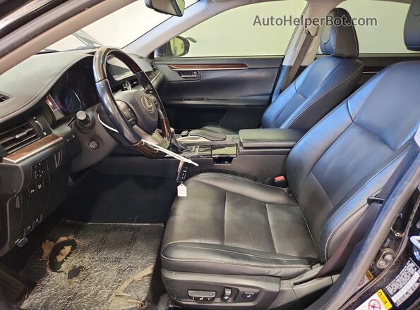 JTHBK1GG8G2218308 2016 LEXUS ES Черный Вид салона спереди