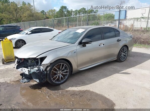 JTHBP1BL9HA002268 2017 LEXUS GS-F Серый Передняя левая четверть