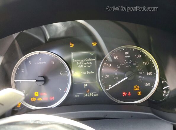 JTHBZ1B25R5080879 2024 LEXUS IS Black Widok zestawu wskaźników
