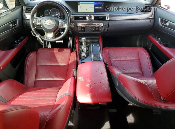 JTHBZ1BL0KA017565 2019 LEXUS GS White წინა პანელის ხედი