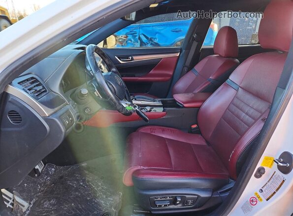 JTHBZ1BL1JA016505 2018 LEXUS GS Белый Вид салона спереди