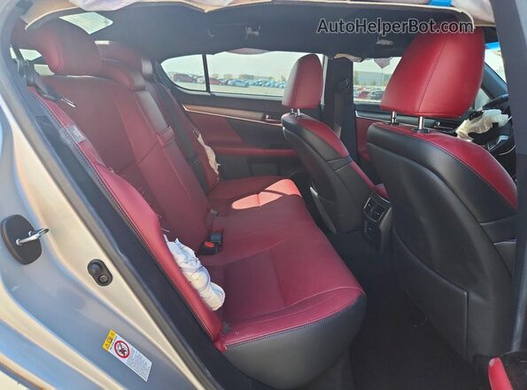 JTHBZ1BL4KA018055 2019 LEXUS GS Silver Հետևի նստատեղերի տեսք