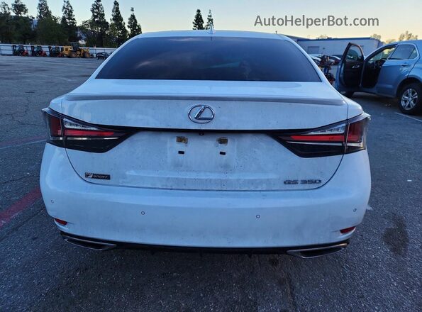 JTHBZ1BL5JA016507 2018 LEXUS GS Белый Вид сзади