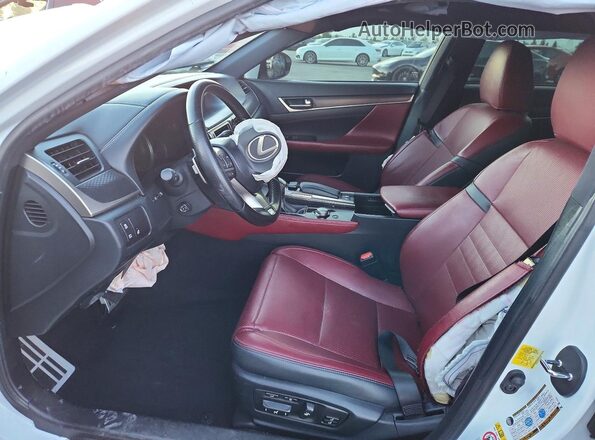 JTHBZ1BL5JA016507 2018 LEXUS GS Белый Вид салона спереди