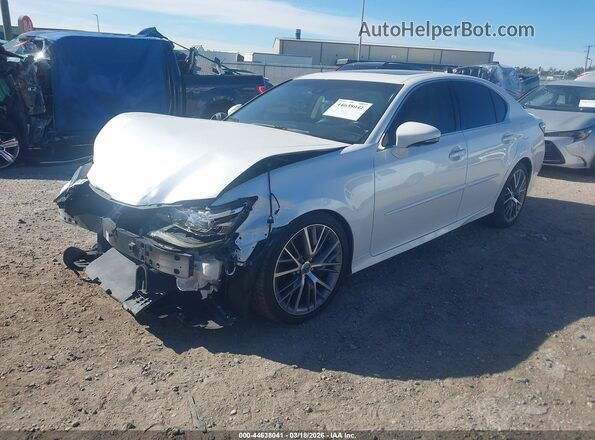 JTHBZ1BL6JA016452 2018 LEXUS GS 350 Белый Передняя левая четверть