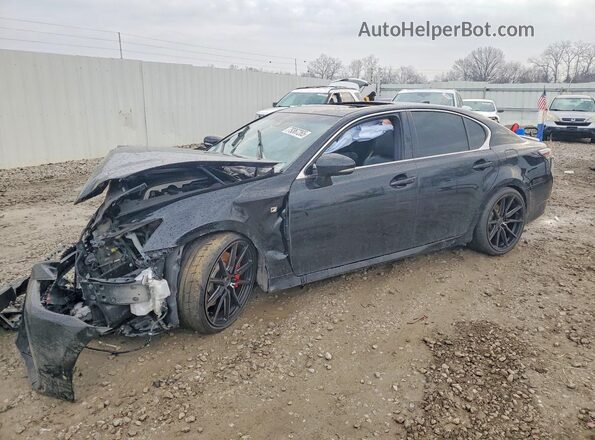 JTHBZ1BL6KA018204 2019 LEXUS GS Black წინა მარცხენა ხედი სამი მეოთხედიდან