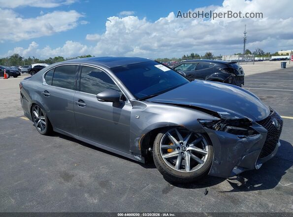 JTHBZ1BL7GA000320 2016 LEXUS GS 350 Gray Delantero derecho