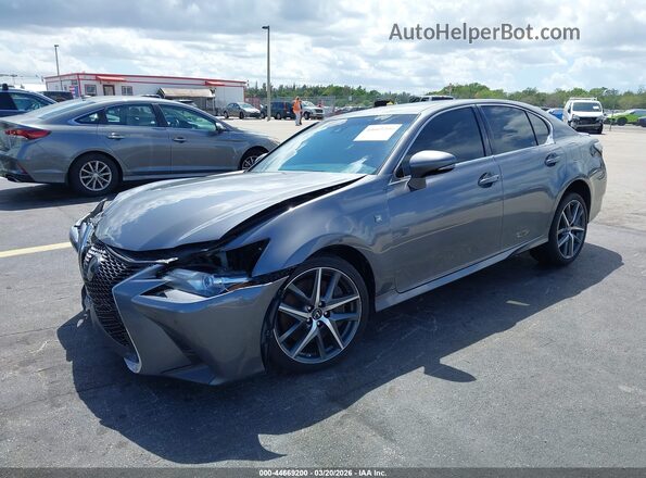 JTHBZ1BL7GA000320 2016 LEXUS GS 350 Gray Vista tres cuartos delantera izquierda