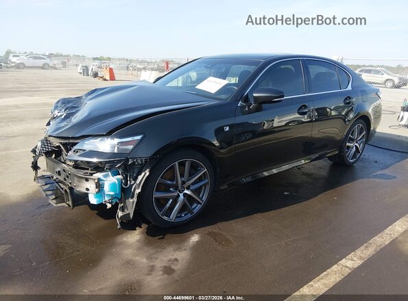 JTHBZ1BL7JA013169 2018 LEXUS GS 350 Black Передня ліва чверть