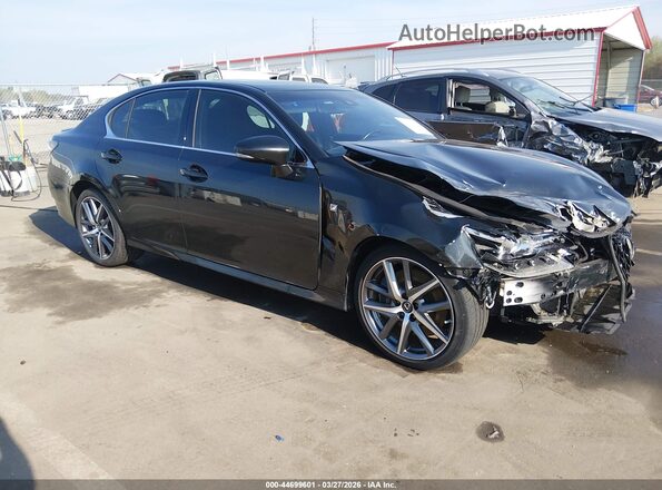 JTHBZ1BL7JA013169 2018 LEXUS GS 350 Black Передня права чверть