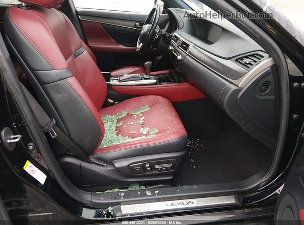 JTHBZ1BL9GA001954 2016 LEXUS GS 350 Черный Вид салона спереди