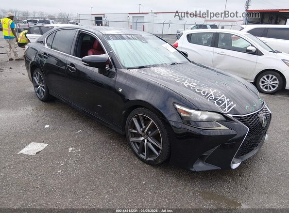 JTHBZ1BL9GA001954 2016 LEXUS GS 350 Черный Передняя правая четверть