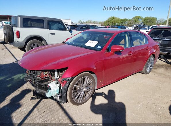 JTHBZ1BL9KA017984 2019 LEXUS GS 350 Красный Передняя левая четверть