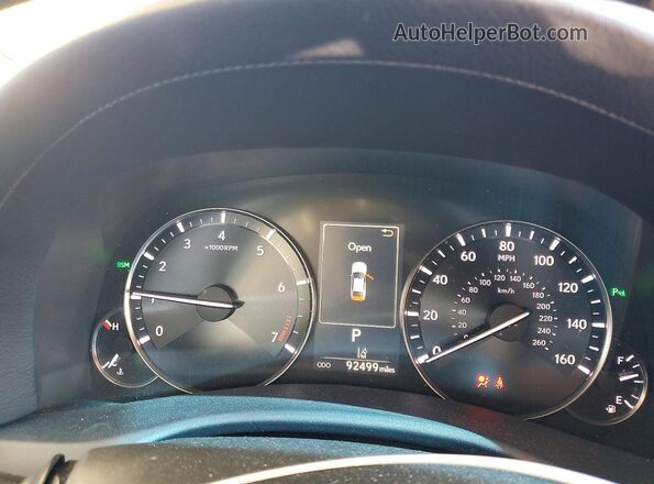 JTHBZ1BLXGA001817 2016 LEXUS GS Black Widok zestawu wskaźników