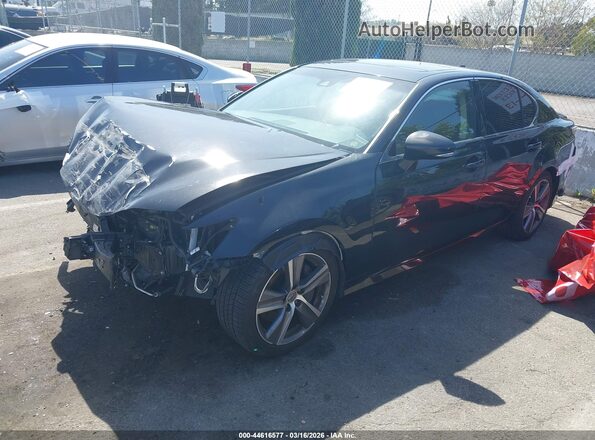 JTHBZ1BLXHA010776 2017 LEXUS GS 350 Черный Передняя левая четверть
