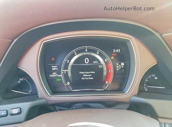 JTHC5LFF3J5001870 2018 LEXUS LS Белый Вид щитка приборов