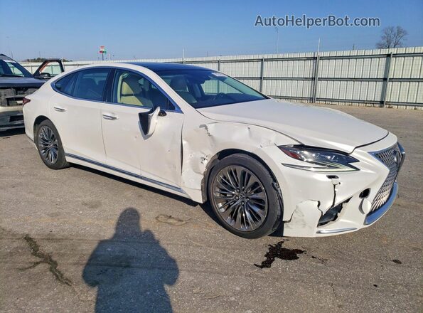 JTHC5LFF3J5001870 2018 LEXUS LS Белый Передняя правая четверть