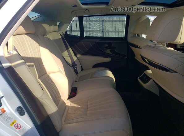 JTHC5LFF3J5001870 2018 LEXUS LS Белый Вид задних сидений