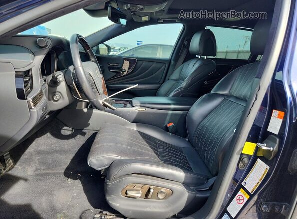 JTHC5LFF5J5002244 2018 LEXUS LS Синий Вид салона спереди