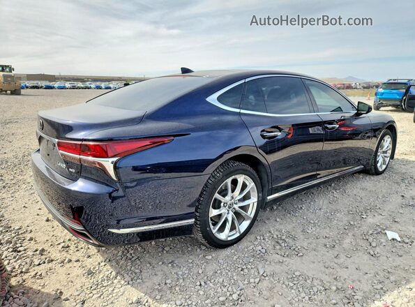 JTHC5LFF5J5002244 2018 LEXUS LS Синий Задняя правая четверть