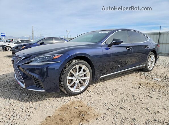 JTHC5LFF5J5002244 2018 LEXUS LS Синий Передняя левая четверть