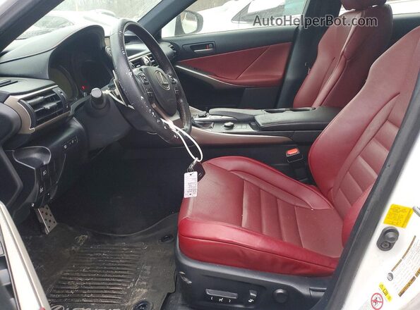 JTHC81D29J5033735 2018 LEXUS IS Белый Вид салона спереди