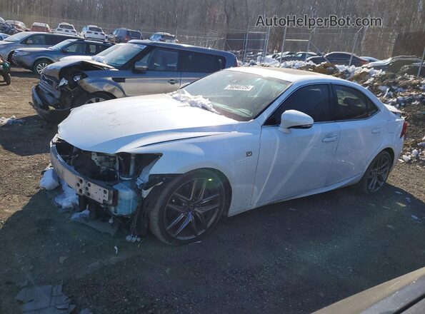 JTHC81D29J5033735 2018 LEXUS IS Белый Передняя левая четверть